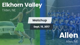 Matchup: Elkhorn Valley vs. Allen  2017