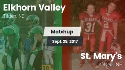 Matchup: Elkhorn Valley vs. St. Mary's  2017