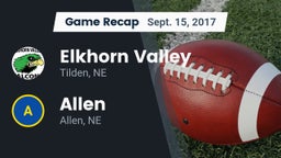 Recap: Elkhorn Valley  vs. Allen  2017
