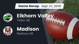 Recap: Elkhorn Valley  vs. Madison  2018