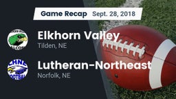 Recap: Elkhorn Valley  vs. Lutheran-Northeast  2018