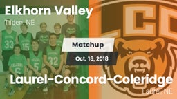 Matchup: Elkhorn Valley vs. Laurel-Concord-Coleridge  2018