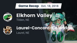 Recap: Elkhorn Valley  vs. Laurel-Concord-Coleridge  2018
