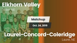 Matchup: Elkhorn Valley vs. Laurel-Concord-Coleridge  2019