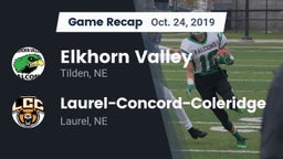 Recap: Elkhorn Valley  vs. Laurel-Concord-Coleridge  2019