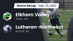 Recap: Elkhorn Valley  vs. Lutheran-Northeast  2020