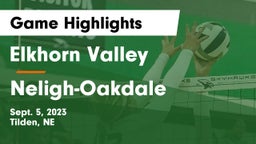 Elkhorn Valley  vs Neligh-Oakdale  Game Highlights - Sept. 5, 2023