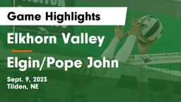 Elkhorn Valley  vs Elgin/Pope John  Game Highlights - Sept. 9, 2023
