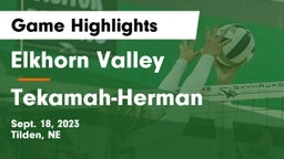 Elkhorn Valley  vs Tekamah-Herman  Game Highlights - Sept. 18, 2023