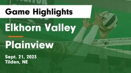 Elkhorn Valley  vs Plainview  Game Highlights - Sept. 21, 2023