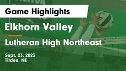 Elkhorn Valley  vs Lutheran High Northeast Game Highlights - Sept. 23, 2023