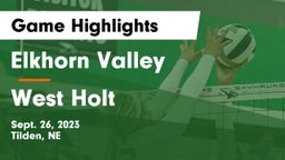 Elkhorn Valley  vs West Holt  Game Highlights - Sept. 26, 2023