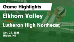 Elkhorn Valley  vs Lutheran High Northeast Game Highlights - Oct. 23, 2023