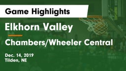 Elkhorn Valley  vs Chambers/Wheeler Central Game Highlights - Dec. 14, 2019