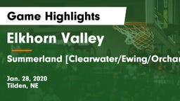 Elkhorn Valley  vs Summerland [Clearwater/Ewing/Orchard] Game Highlights - Jan. 28, 2020