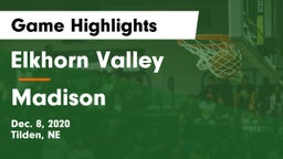 Elkhorn Valley  vs Madison  Game Highlights - Dec. 8, 2020
