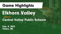 Elkhorn Valley  vs Central Valley Public Schools Game Highlights - Feb. 8, 2022
