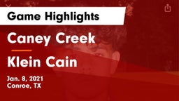 Caney Creek  vs Klein Cain  Game Highlights - Jan. 8, 2021