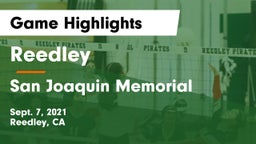 Reedley  vs San Joaquin Memorial  Game Highlights - Sept. 7, 2021