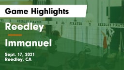 Reedley  vs Immanuel Game Highlights - Sept. 17, 2021