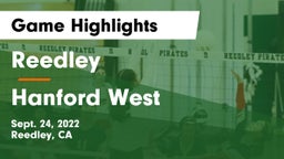 Reedley  vs Hanford West Game Highlights - Sept. 24, 2022