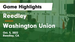 Reedley  vs Washington Union  Game Highlights - Oct. 5, 2022