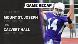 Recap: Mount St. Joseph  vs. Calvert Hall  2015