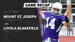 Recap: Mount St. Joseph  vs. Loyola Blakefield  2015