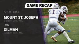 Recap: Mount St. Joseph  vs. Gilman  2016