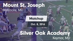 Matchup: Mount St. Joseph vs. Silver Oak Academy  2016