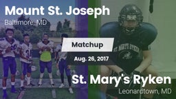 Matchup: Mount St. Joseph vs. St. Mary's Ryken  2017