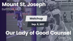 Matchup: Mount St. Joseph vs. Our Lady of Good Counsel  2017