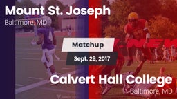 Matchup: Mount St. Joseph vs. Calvert Hall College  2017