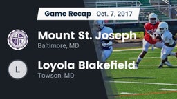 Recap: Mount St. Joseph  vs. Loyola Blakefield  2017