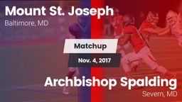 Matchup: Mount St. Joseph vs. Archbishop Spalding  2017