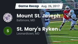 Recap: Mount St. Joseph  vs. St. Mary's Ryken  2017