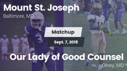 Matchup: Mount St. Joseph vs. Our Lady of Good Counsel  2018