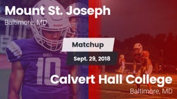 Matchup: Mount St. Joseph vs. Calvert Hall College  2018