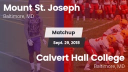 Matchup: Mount St. Joseph vs. Calvert Hall College  2018