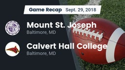 Recap: Mount St. Joseph  vs. Calvert Hall College  2018