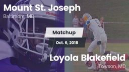 Matchup: Mount St. Joseph vs. Loyola Blakefield  2018