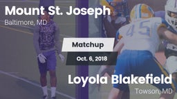 Matchup: Mount St. Joseph vs. Loyola Blakefield  2018