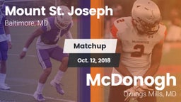 Matchup: Mount St. Joseph vs. McDonogh  2018