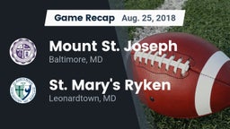 Recap: Mount St. Joseph  vs. St. Mary's Ryken  2018