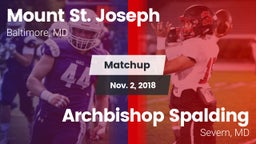 Matchup: Mount St. Joseph vs. Archbishop Spalding  2018