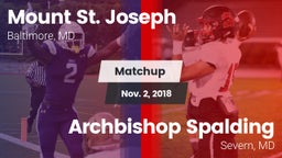 Matchup: Mount St. Joseph vs. Archbishop Spalding  2018