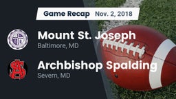 Recap: Mount St. Joseph  vs. Archbishop Spalding  2018