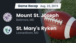 Recap: Mount St. Joseph  vs. St. Mary's Ryken  2019