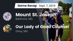 Recap: Mount St. Joseph  vs. Our Lady of Good Counsel  2019