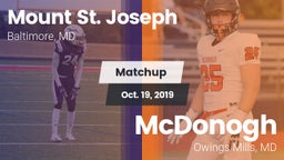 Matchup: Mount St. Joseph vs. McDonogh  2019
